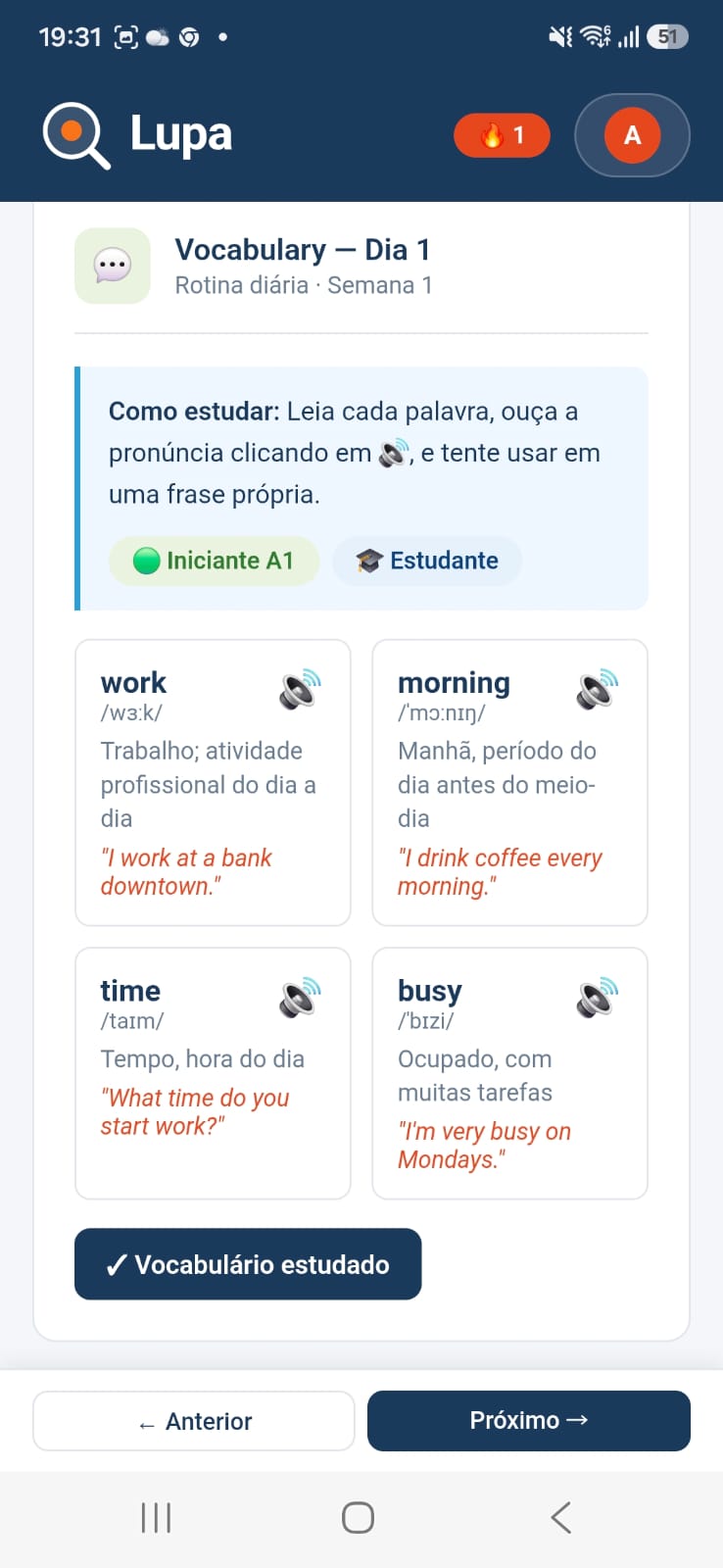 Vocabulary — Lupa