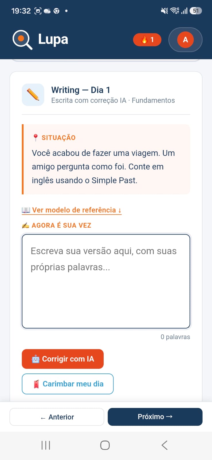 Writing com IA — Lupa